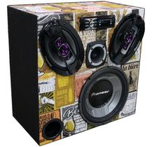 Caixa Ativa Stetsom Bluetooth Pioneer 12 + 6x9 + Tweeter
