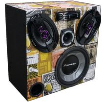 Caixa Ativa Taramps Bluetooth Pioneer 12 + 6x9 + Tweeter