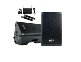 Caixa Ativa Wls Z10 300W Rms Bluetooth + 2 Mic S/ Fio