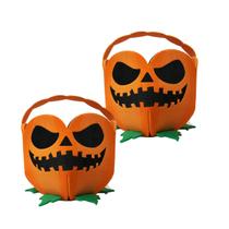 Caixa Baldinho Decoração Abobora Festa Halloween 12cm Eva Caixa Baldinho Decoração Abobora Festa Halloween 12cm Eva