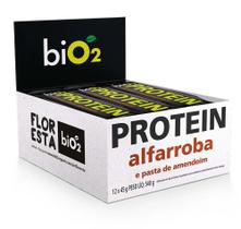 Caixa Barra de Proteína Vegana biO2 45g Alfarroba 12 und