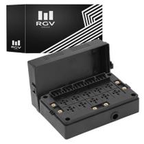 Caixa Base 10 Reles Fusivel Universal 40a 12v Adaptação Geral Caixa Base 10 Reles Fusivel Universal 40a 12v Adaptação Geral