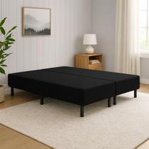 Caixa Base Box King Resistente em Veludo Premium Moderno