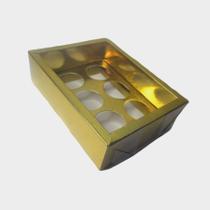 Caixa Base Brigadeiro Dourado N1 9x12x4cm 5un - Assk Rizzo