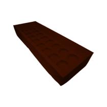 Caixa Base Brigadeiro - Marrom - N3 (30,5cm x10cm x3,7cm) - 5 unidades - Assk -