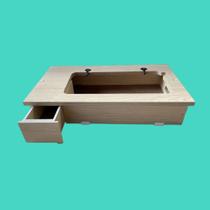 Caixa Base Com Gaveta chique para Máquina Doméstica 15 c etc Caixa Base Com Gaveta chique para Máquina Doméstica 15 c etc