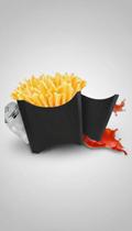 Caixa Batata Frita 11x11x5.5cm Cartão 100 Unidades