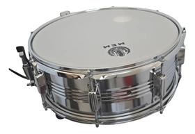 Caixa Bateria Mem T1415 Aço Inox Com Abafador Profissional