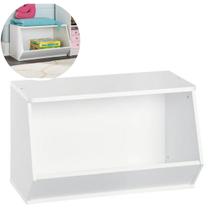 Caixa bau 70cm organizador de quarto sala brinquedo infantil - SINANUE