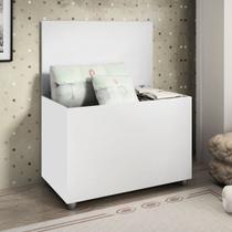 Caixa Baú Organizador de Brinquedos Roupas Multiuso Branco