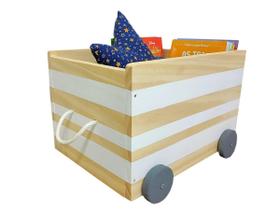 Caixa Baú Toy Box Organizador De Brinquedos Montessoriano