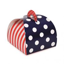 Caixa Bem Casado Navy Bandeira dos EUA - 6,5x6,5x5,5cm - 24 unidades - Cromus - Rizzo Caixa Bem Casado Navy Bandeira dos EUA - 6,5x6,5x5,5cm - 24 unidades - Cromus - Rizzo