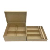 Caixa Biju Porta Jóias Tampa Solta Bandeja Lisa Aneleira Caixa Biju Porta Jóias Tampa Solta Bandeja Lisa Aneleira