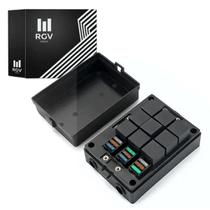 Caixa Bloco 6 Fusiveis 9 Reles 3 Maxi Fusivel 12V