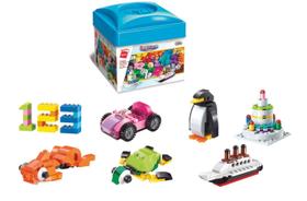 Caixa Bloco de Montar Qman Build'n Learn Box 460 peças