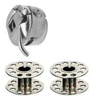 Caixa Bobina Reta Pretinha Antiga Singer 15-30 Ja2-2 Fox