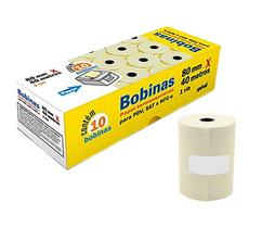 Caixa Bobinas Para Sat Pdv Nfc Spiral 1 Via 80mm X 40m 10 rolos Caixa Bobinas Para Sat Pdv Nfc Spiral 1 Via 80mm X 40m 10 rolos