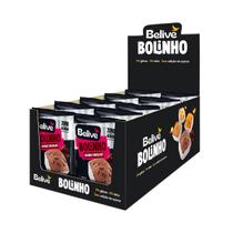 Caixa Bolinho Fit Chocolate Double Be Free Zero Belive - 10 Unidades 40g