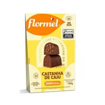 Caixa Bombom De Chocolate Com Castanha De Caju Zero Açúcar - Flormel 60g Caixa Bombom De Chocolate Com Castanha De Caju Zero Açúcar - Flormel 60g