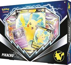 Caixa Booster Pokémon TCG Pikachu V - 4 Boosters + Promo!