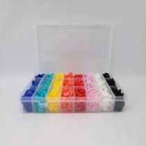 Caixa Botões de Pressão Coração, Estrela e Botão - clamak Caixa Botões de Pressão Coração, Estrela e Botão - clamak