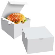 Caixa Box Embalagem Para Hambúrguer P Branco 1000Un