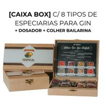 CAIXA BOX Kit com Especiarias para Gin