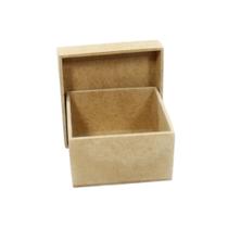 Caixa Box Lisa - Tampa de Sapato - 6 X 6 x 10 - MDF Cru