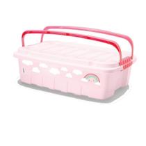 Caixa Box Organ. Com Alças Arco Iris Da Plasutil + Mimo Caixa Box Organ. Com Alças Arco Iris Da Plasutil + Mimo