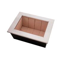 Caixa Braseiro Churrasqueira Gourmet em Aço Preta 60x45x28cm Caixa Braseiro Churrasqueira Gourmet em Aço Preta 60x45x28cm