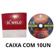 Caixa c/10un disco de corte 7 x 1,6mm x 7/8 supra weld cut sc weld