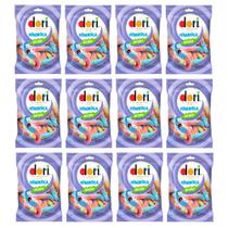 Caixa c/ 12 Bala Gelatina Minhoca Ácida 85g cada - Dori
