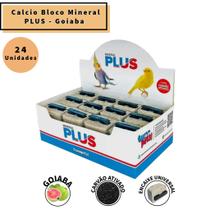 Caixa c/ 24 Blocos de Calcio Mineral Plus Saborizados - Passaros