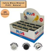 Caixa c/ 24 Blocos de Calcio Mineral Plus Saborizados - Passaros