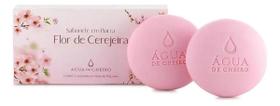 Caixa c/ 2un sabonete em barra flor de cerejeira 90g cada água de cheiro Caixa c/ 2un sabonete em barra flor de cerejeira 90g cada água de cheiro