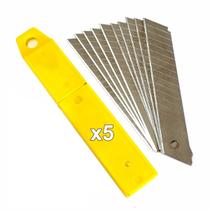 Caixa C/50 Lâminas Para Estilete Largo De 18mm Tipo Olfa