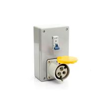 Caixa C/ Tomada E Disjuntor 2p+t 32a 110/130v Strahl CD-3244 Caixa C/ Tomada E Disjuntor 2p+t 32a 110/130v Strahl CD-3244