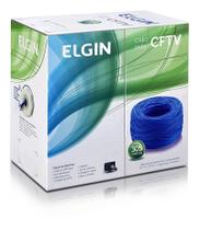 Caixa cabo rede e cftv 305m 4 pares cat5e elgin azul