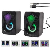 Caixa Caixa De Som Game Pc Led Rgb Computador Pc P2 KPRO800