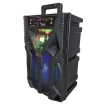 Caixa Caixa Som Bluetooth 12 Polegada 400w Recarregável 110v/220v Led Lights Strobo