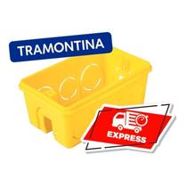 Caixa Caixinha de Luz PVC 4x2 Retangular Tramontina - 5 Unidades