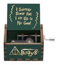 Caixa Caixinha De Musica Harry Potter Madeira Manivela Som