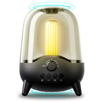 Caixa Caixinha De Som Bluetooth Portatil Potente Led E Radio