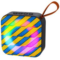 Caixa Caixinha De Som Bluetooth Portátil Potente Mini Led Rgb