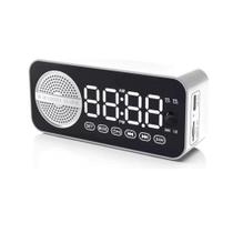 Caixa Caixinha De Som Bluetooth Rádio Relógio Despertador Fm