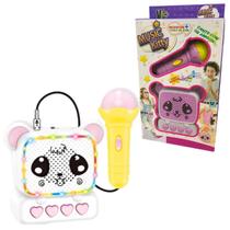 Caixa Caixinha de Som com Microfone Music Kitty Vip