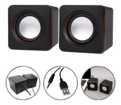 Caixa Caixinha De Som Para Computador Notebook Pc USB