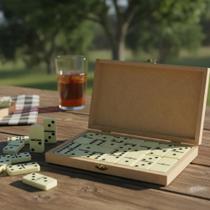 Caixa caixinha porta jogo dominó em mdf