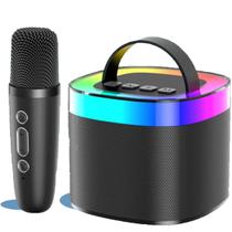 Caixa Caixinha Som Bluetooth Led Karaokê Infantil Com Microfones Sem Fio - INBOX MOBILE ACESSORIOS