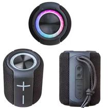 Caixa Caixinha Som Portátil Bluetooth 8w Rgb Potente Top Cor Preto Voltagem 110v/220v
